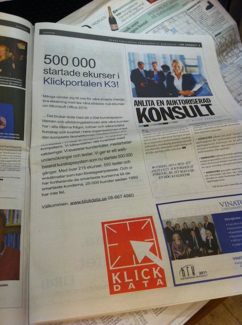 G&ouml;r ni inte l&auml;ngre kataloger? Det var l&auml;nge sen vi fick n&aring;gon kurskatalog fr&aring;n Klick Data